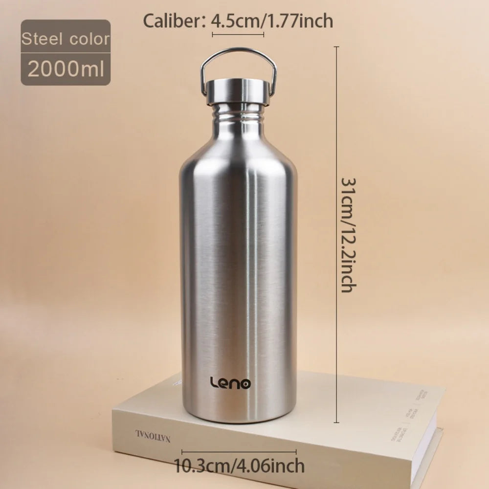XXL Sportflasche 2L - Edelstahl