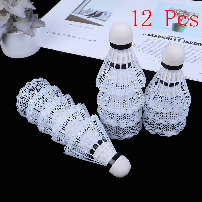 Volants de Badminton en Plastique (Lot de 12)