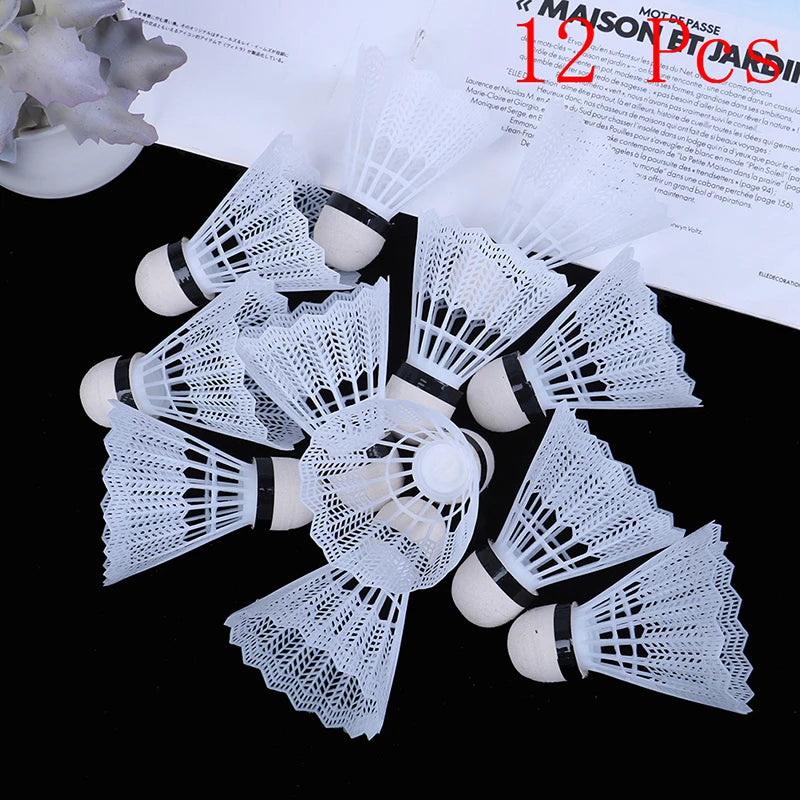 Volants de Badminton en Plastique (Lot de 12)