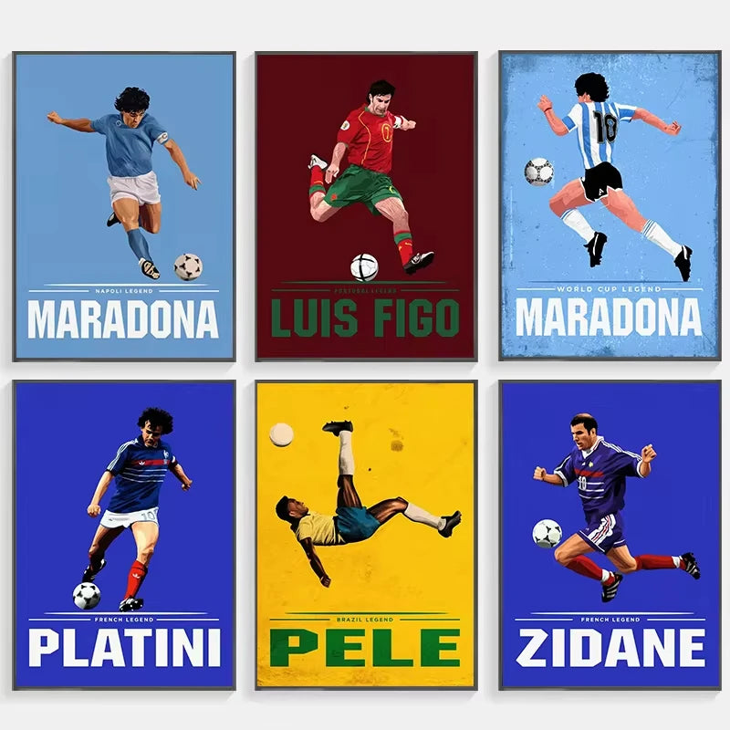 Wandkunstdruck Fußballspieler