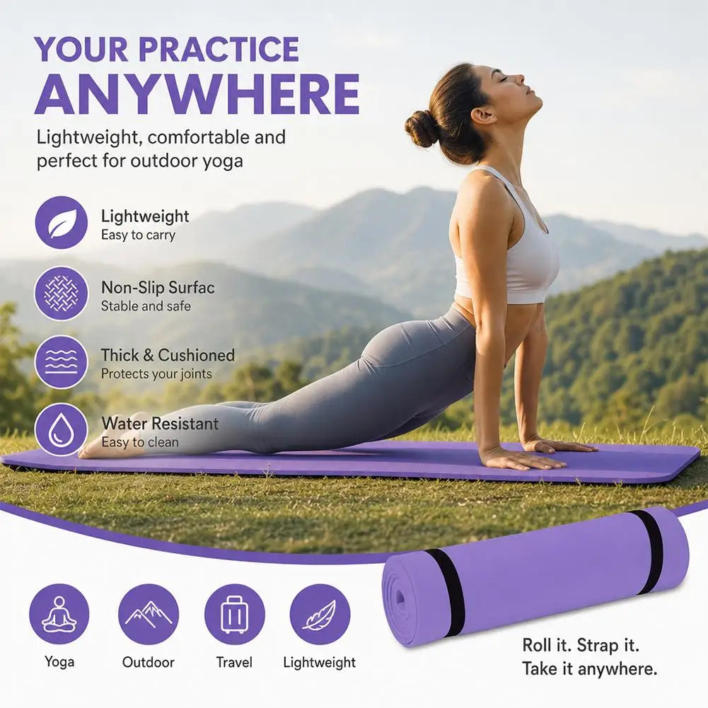 Tapis de Yoga Antidérapant en Mousse EVA