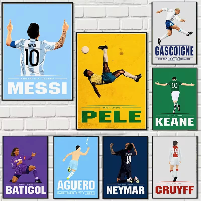 Wandkunstdruck Fußballspieler