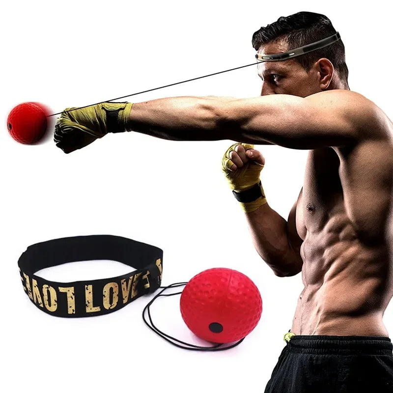 Balle de Frappe Réflexe sur Bandeau (Boxe)