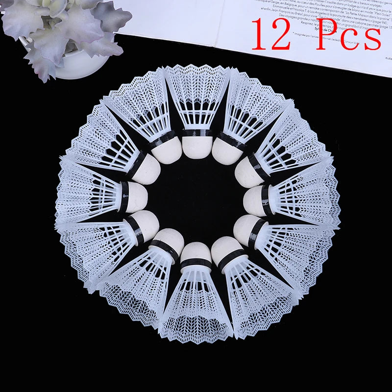 Volants de Badminton en Plastique (Lot de 12)